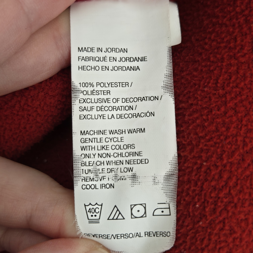 Izod Men's Red Zip Up Sweater - Picture 12 of 13